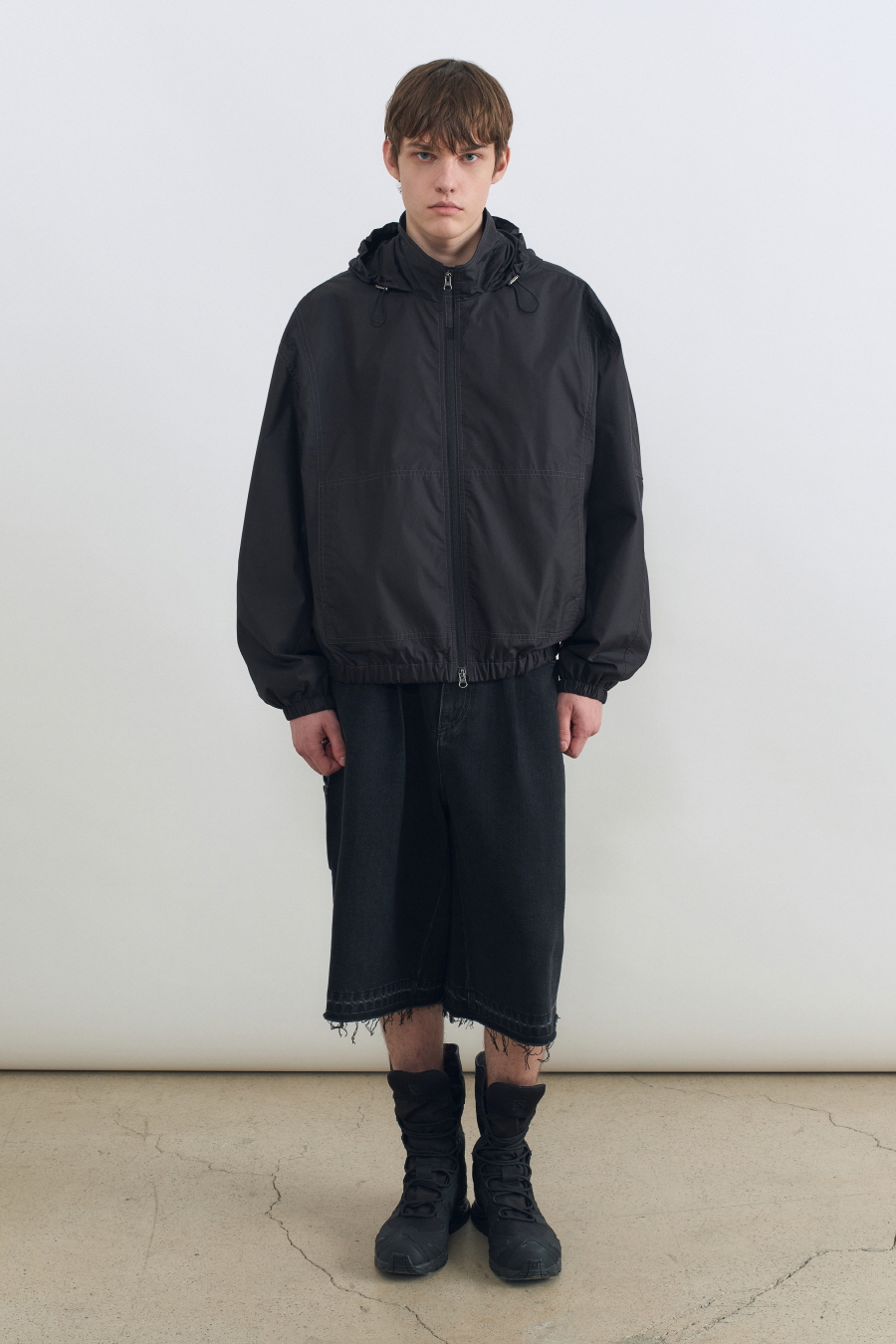 MUSINSA公式 | INSILENCE Chintz Multi Zipper Blue Jacket BLACK